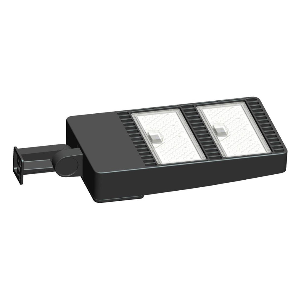 400W 500W 600W LED Shoebox Street Light 5000K 130LM/W 1-10V Dim 100-277V IP65 Commercial Parking Lot Area Pole Lights, Mount Optional, ETL DLC Listed