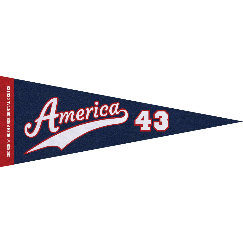 Bush Center 43 Pennant 12" x 30"