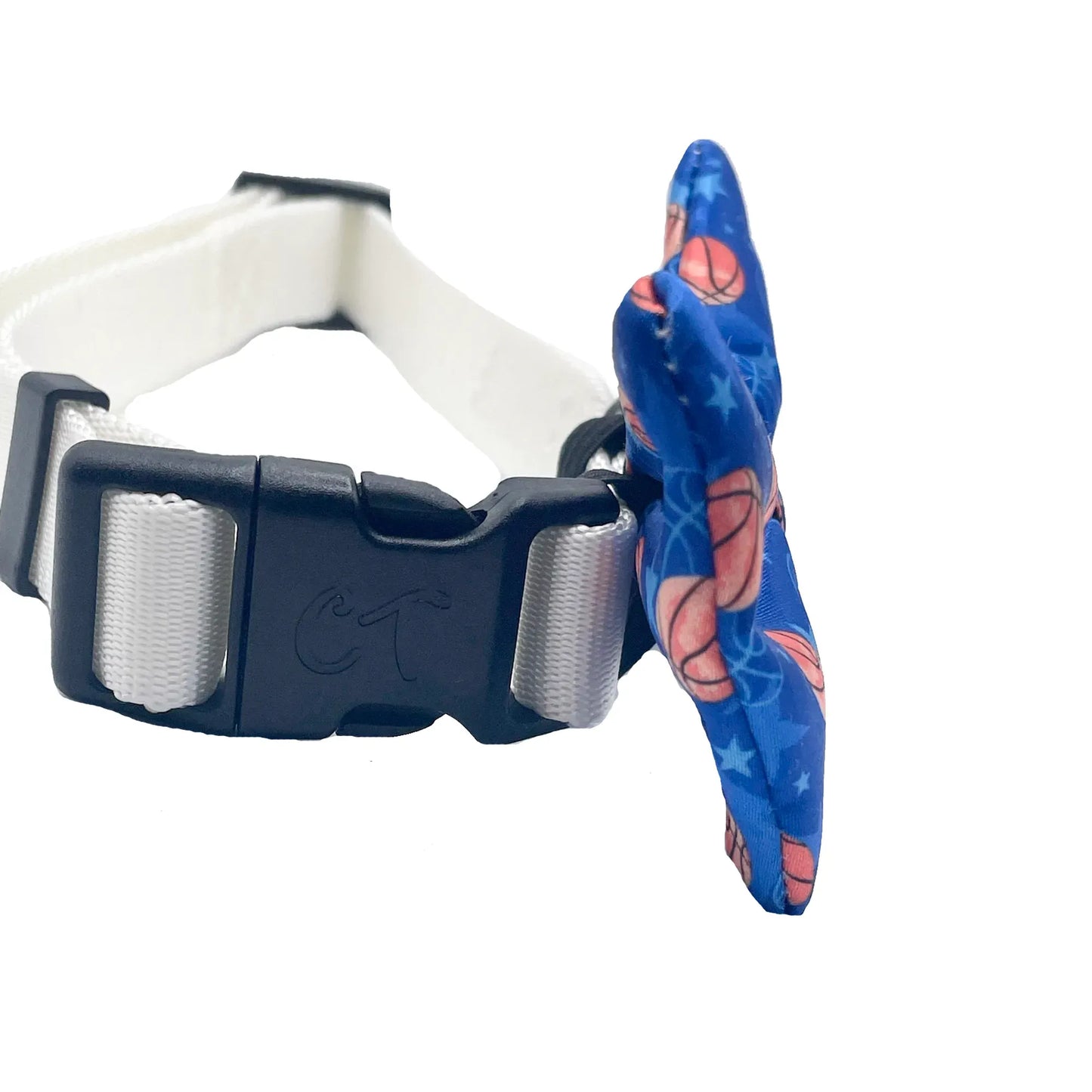 Basketball Sports Blue Dog Bow Tie