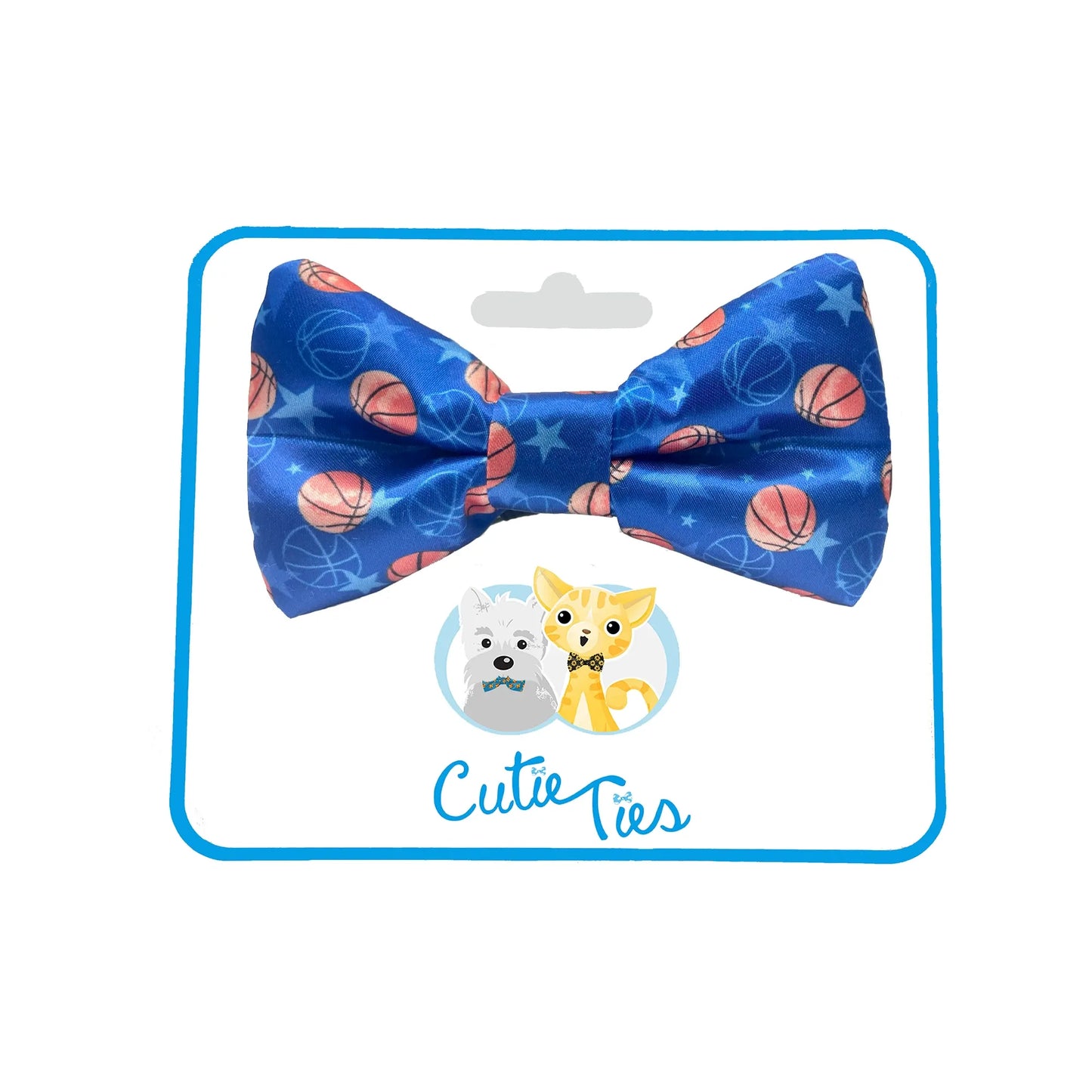 Basketball Sports Blue Dog Bow Tie