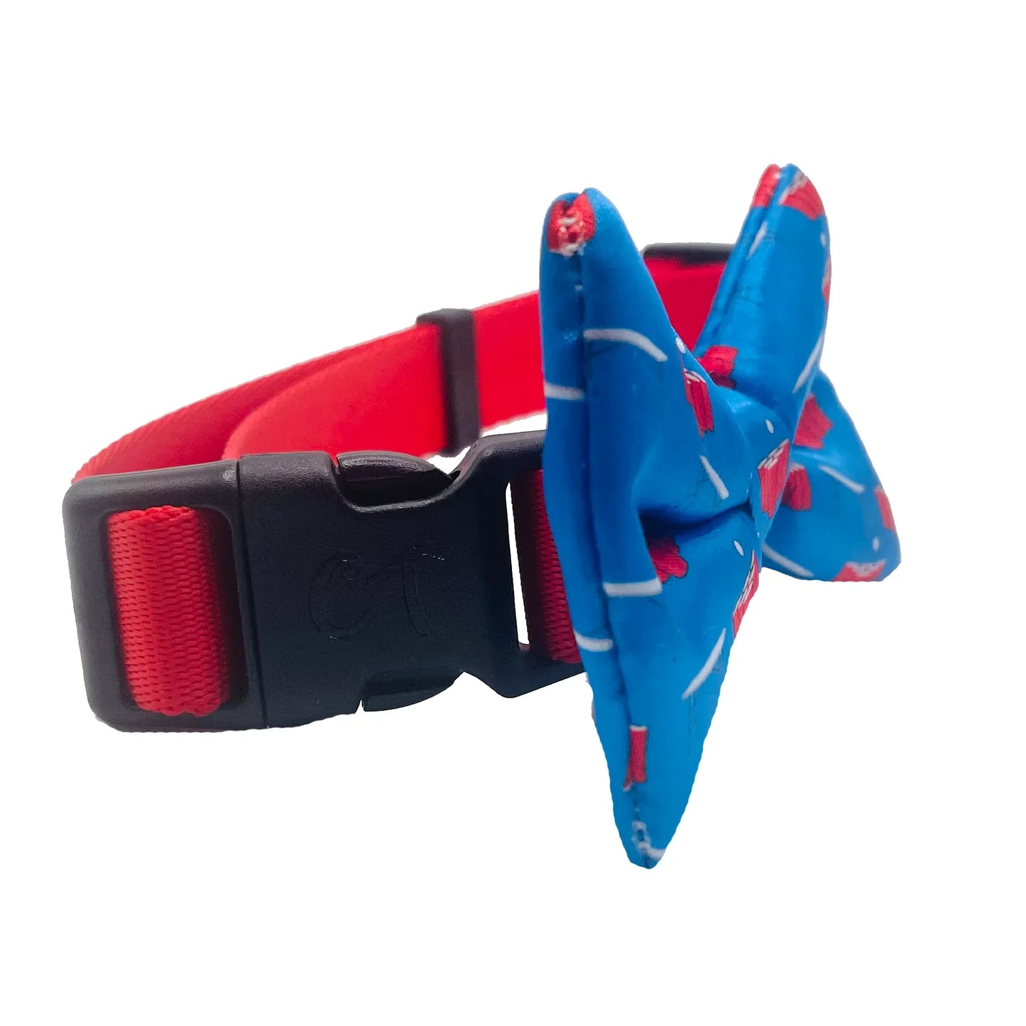 Beer Pong Blue Dog Bow Tie