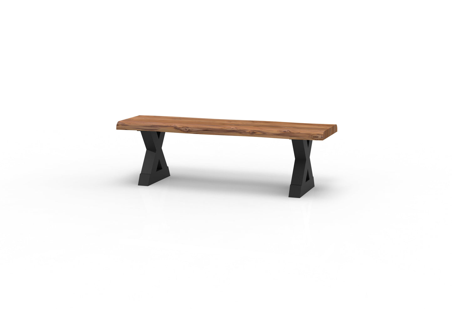 Pinilla Teak Live Edge Dining Bench - Natural