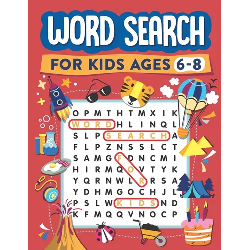 Word Search for Kids Ages 6-8: 100 Word Search Puzzles