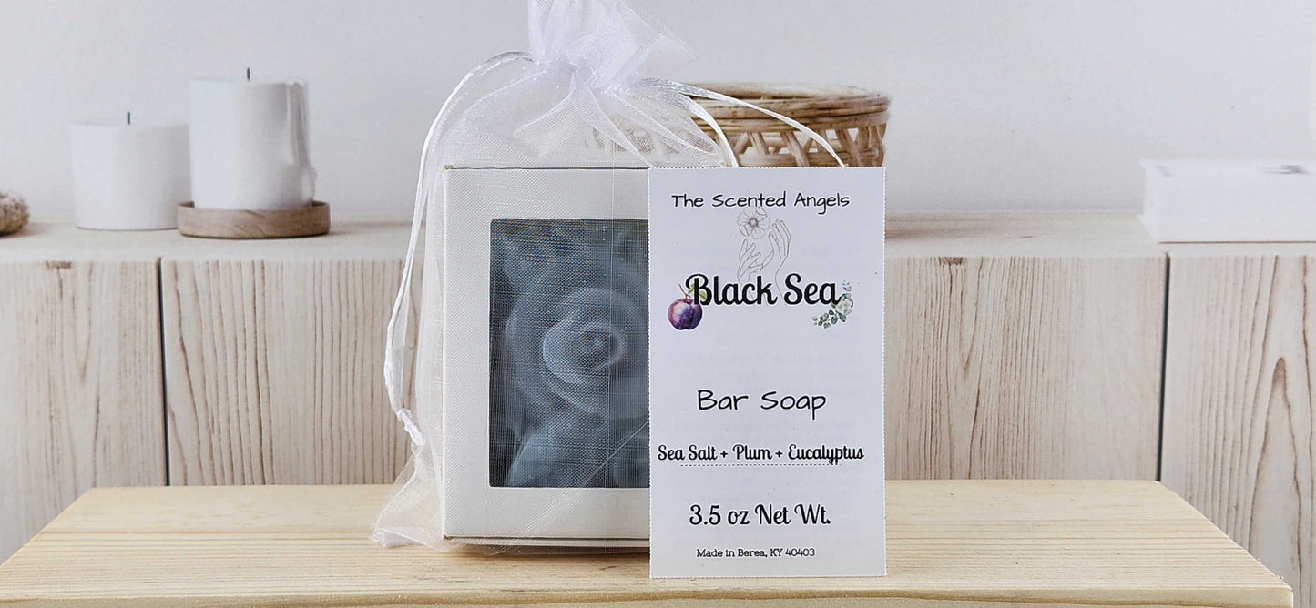Black Sea Rose Floral Bar Soap - READ DESCRIPTION