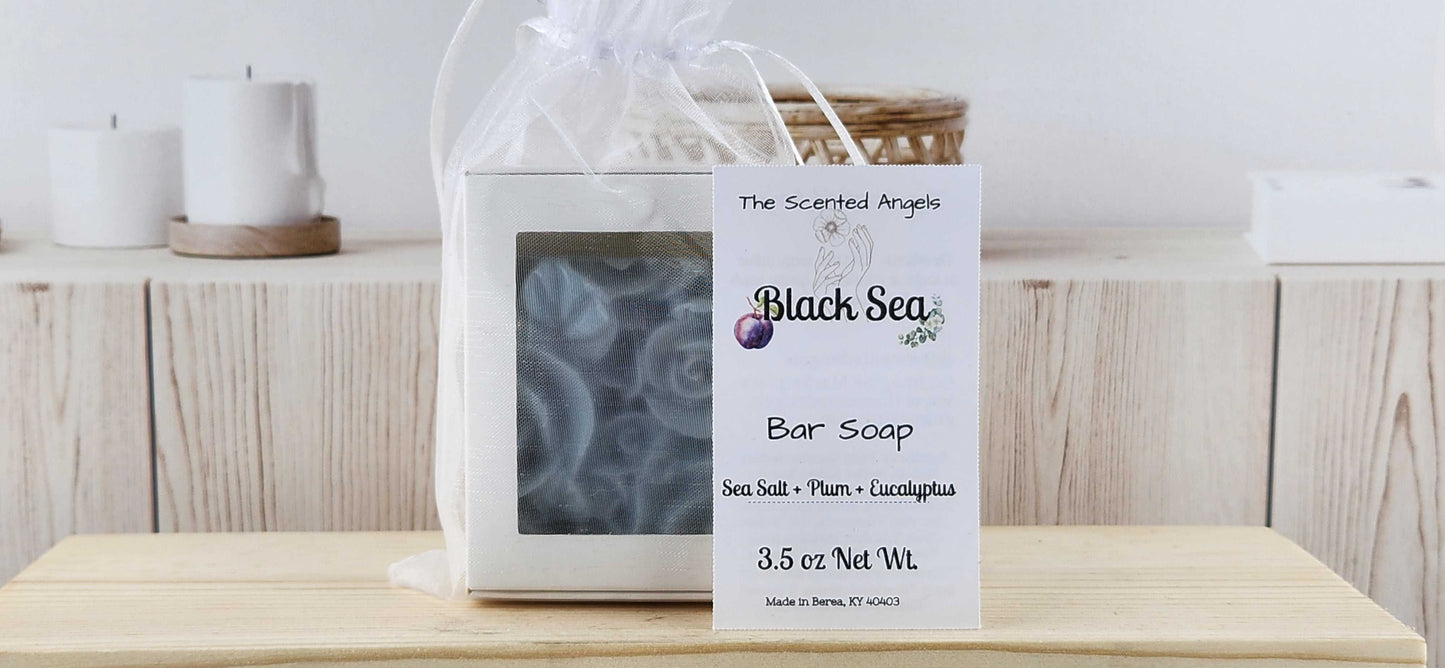 Black Sea Rose Floral Bar Soap - READ DESCRIPTION