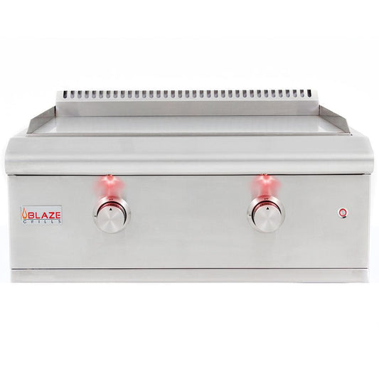 Blaze Premium LTE 30-Inch Built-In Gas Griddle With Lights - BLZ-GRIDDLE-LTE-LP/NG