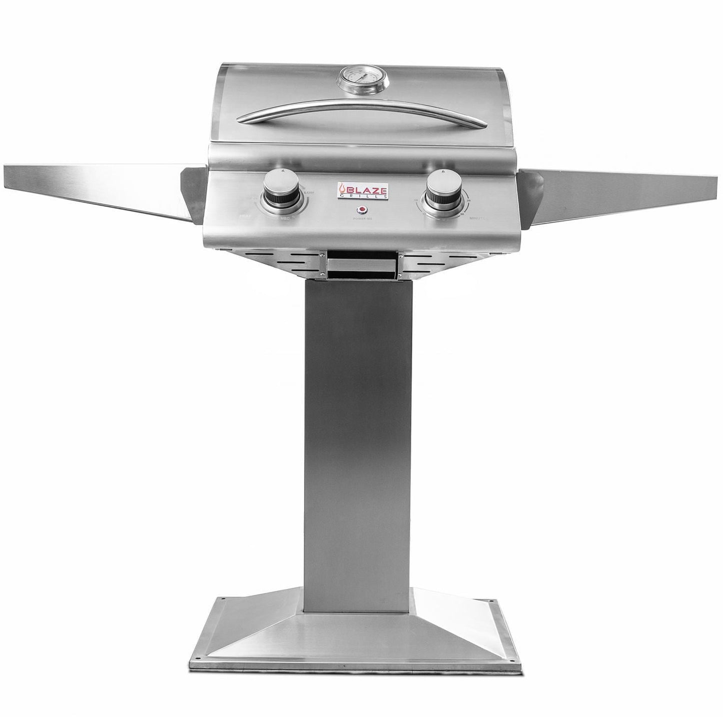 Blaze 21-Inch 1500 Watt Electric Grill On Pedestal With Side Shelves - BLZ-ELEC-21