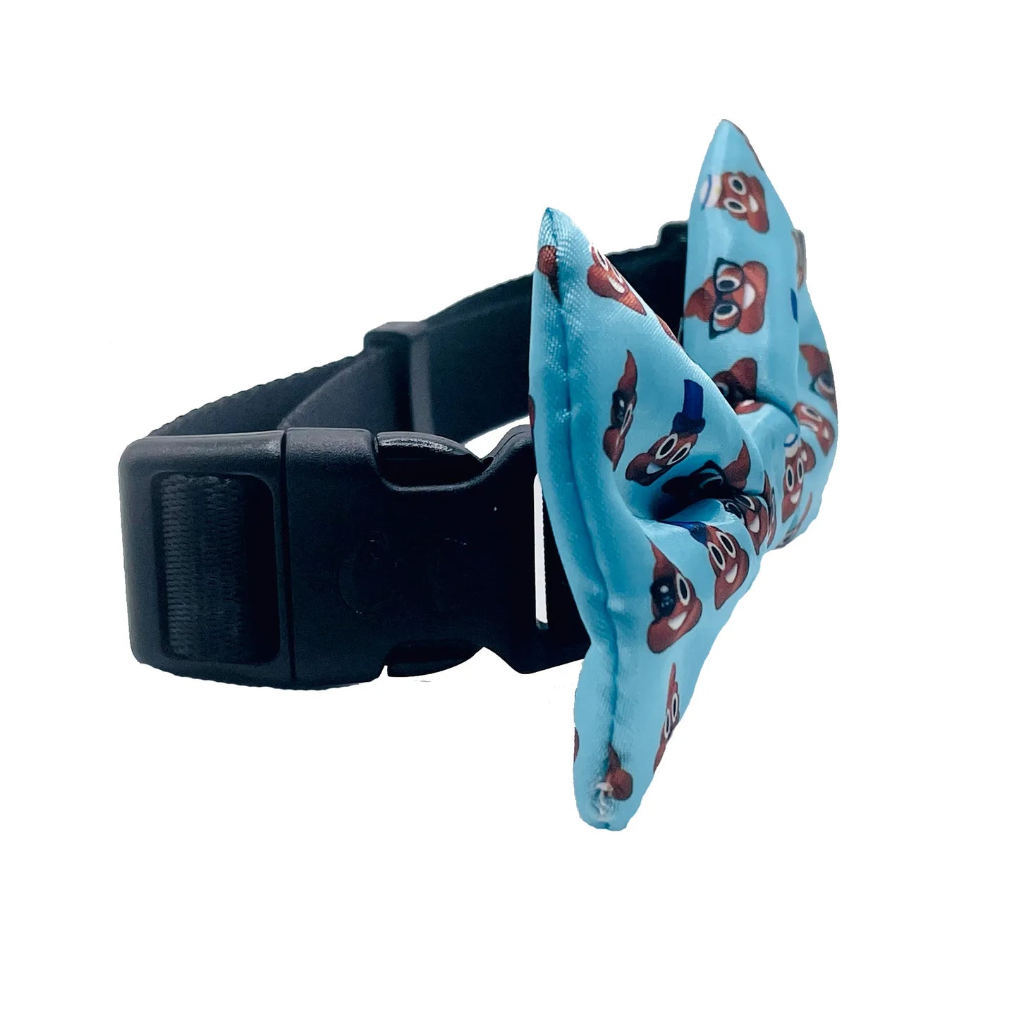 Blue Poo Dog Bow Tie