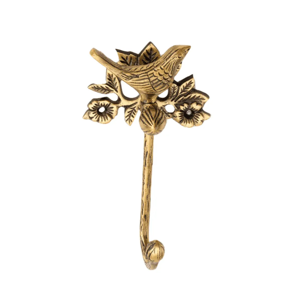 Brass Bird Roll Holder - Antique Brass