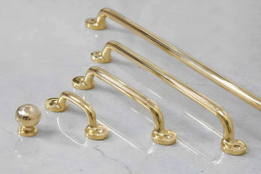 Boise Cabinet Pulls - Unlacquered Brass Polished
