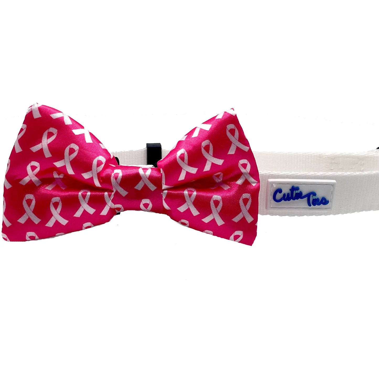 Breast Cancer Awareness Pink Dog Bow Tie
