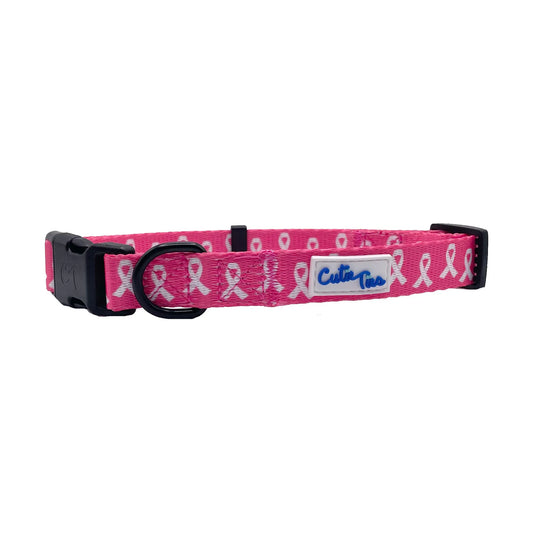 Breast Cancer Awareness Pink Dog Collar