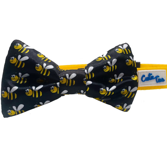 Bumblebee Black Dog Bow Tie