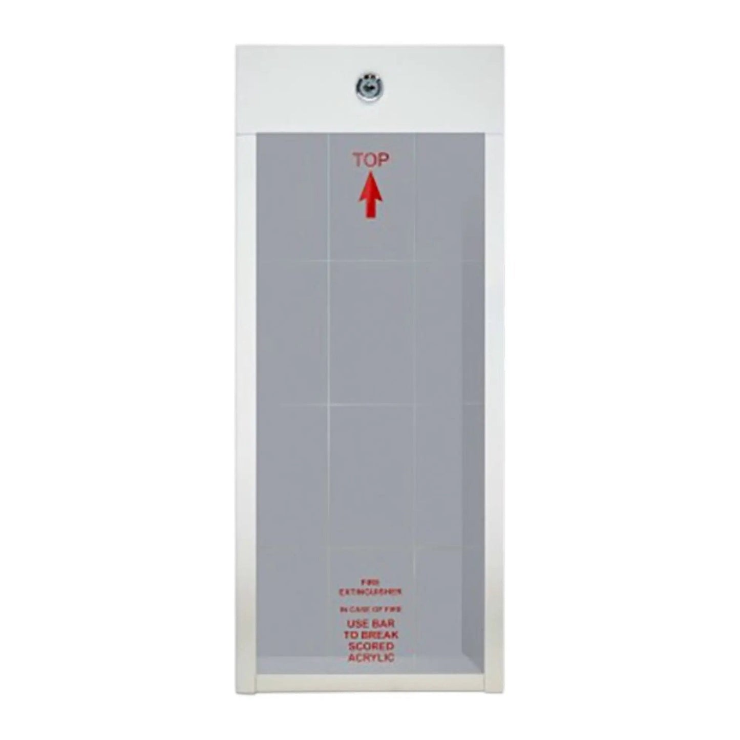 Fire Extinguisher Cabinet 5 lb White Durable Design