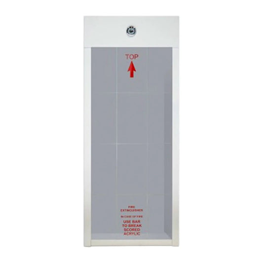 Fire Extinguisher Cabinet 5 lb White Durable Design