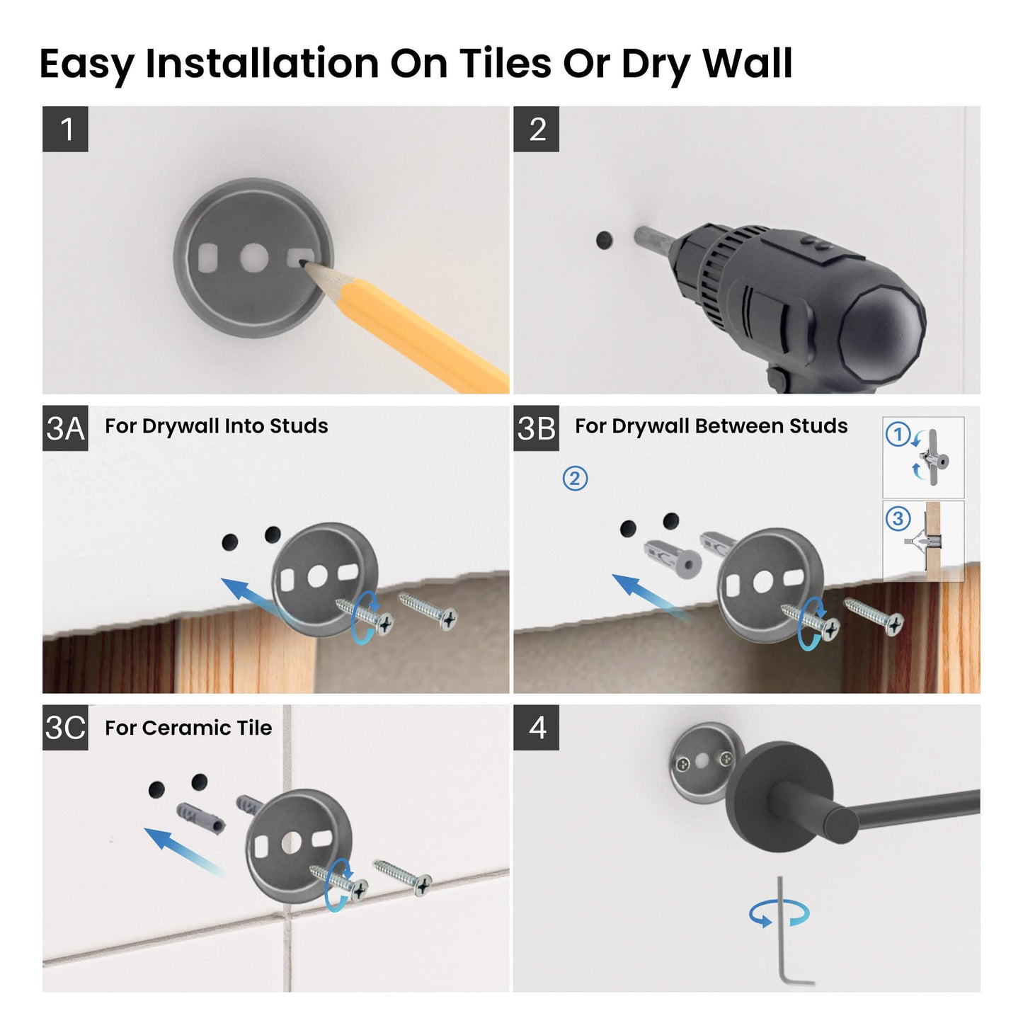 Halo 5 Piece Bathroom Hardware Set 5