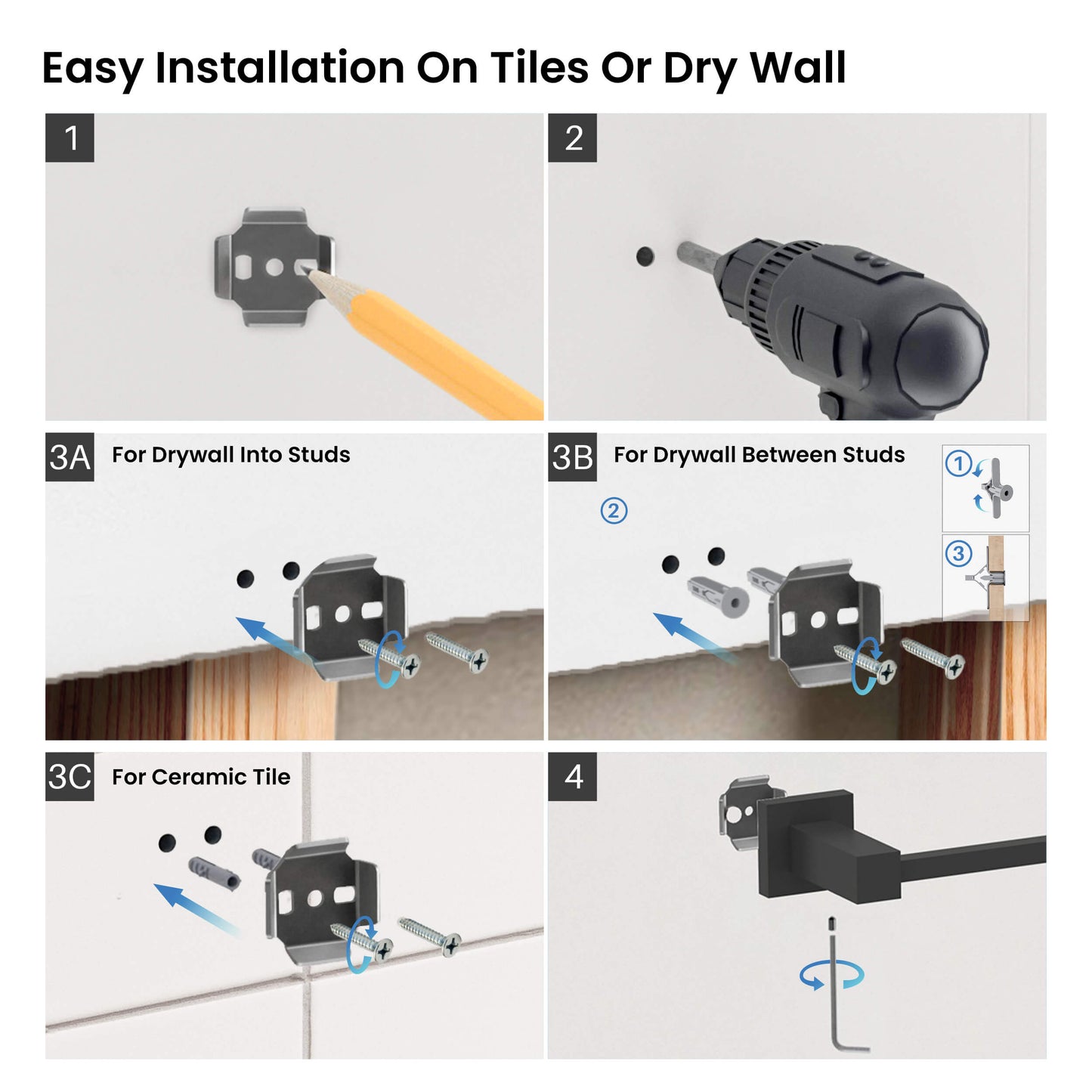 Quadra 2-Piece Bathroom Hardware Set 1