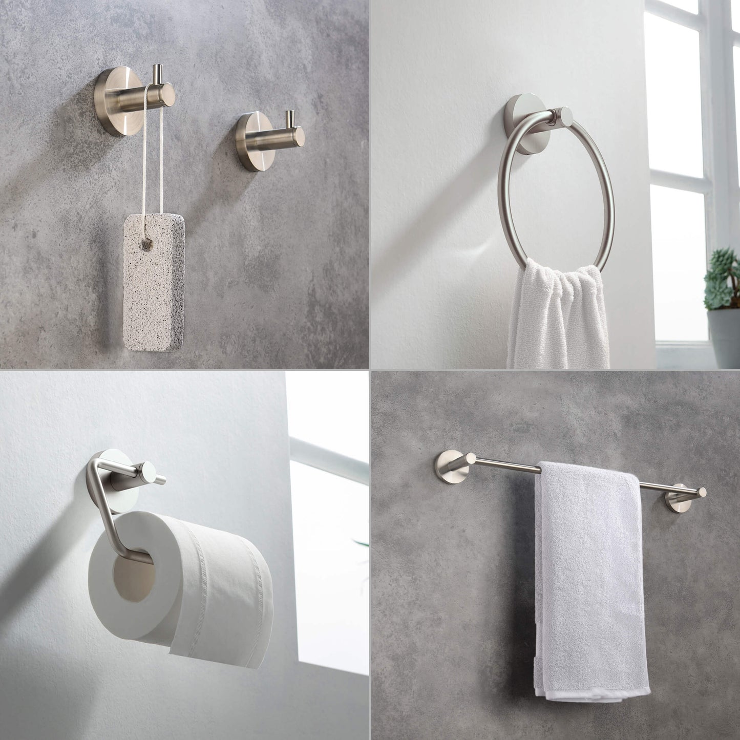 Halo 5 Piece Bathroom Hardware Set 5