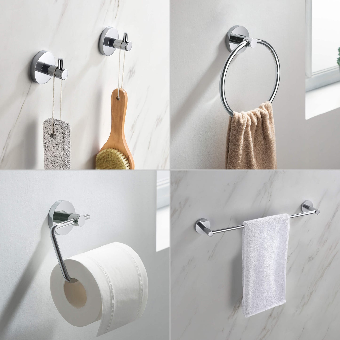 Halo 5 Piece Bathroom Hardware Set 5