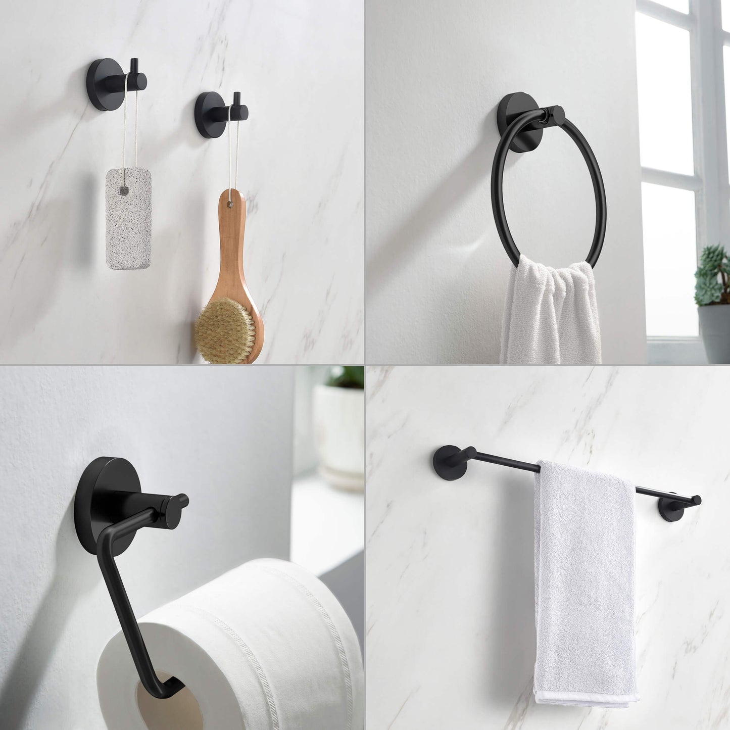 Halo 5 Piece Bathroom Hardware Set 5
