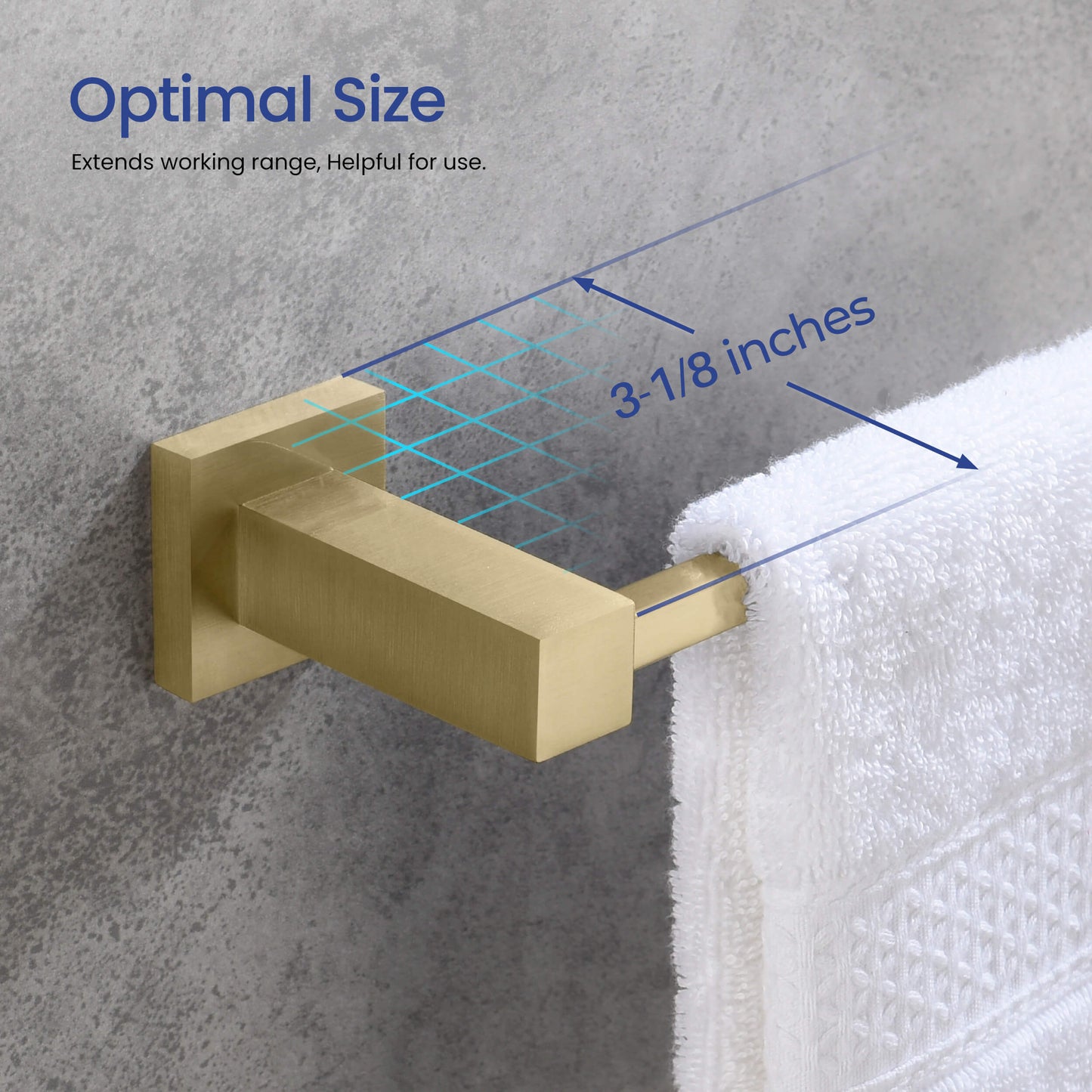 Quadra 5-Piece Bathroom Hardware Set 3