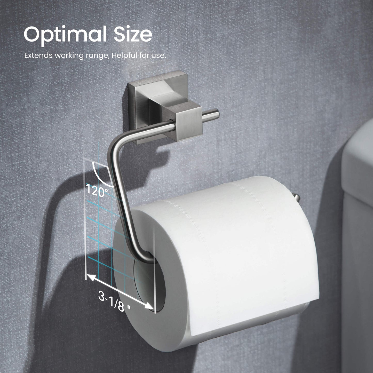 Quadra 5-Piece Bathroom Hardware Set 3