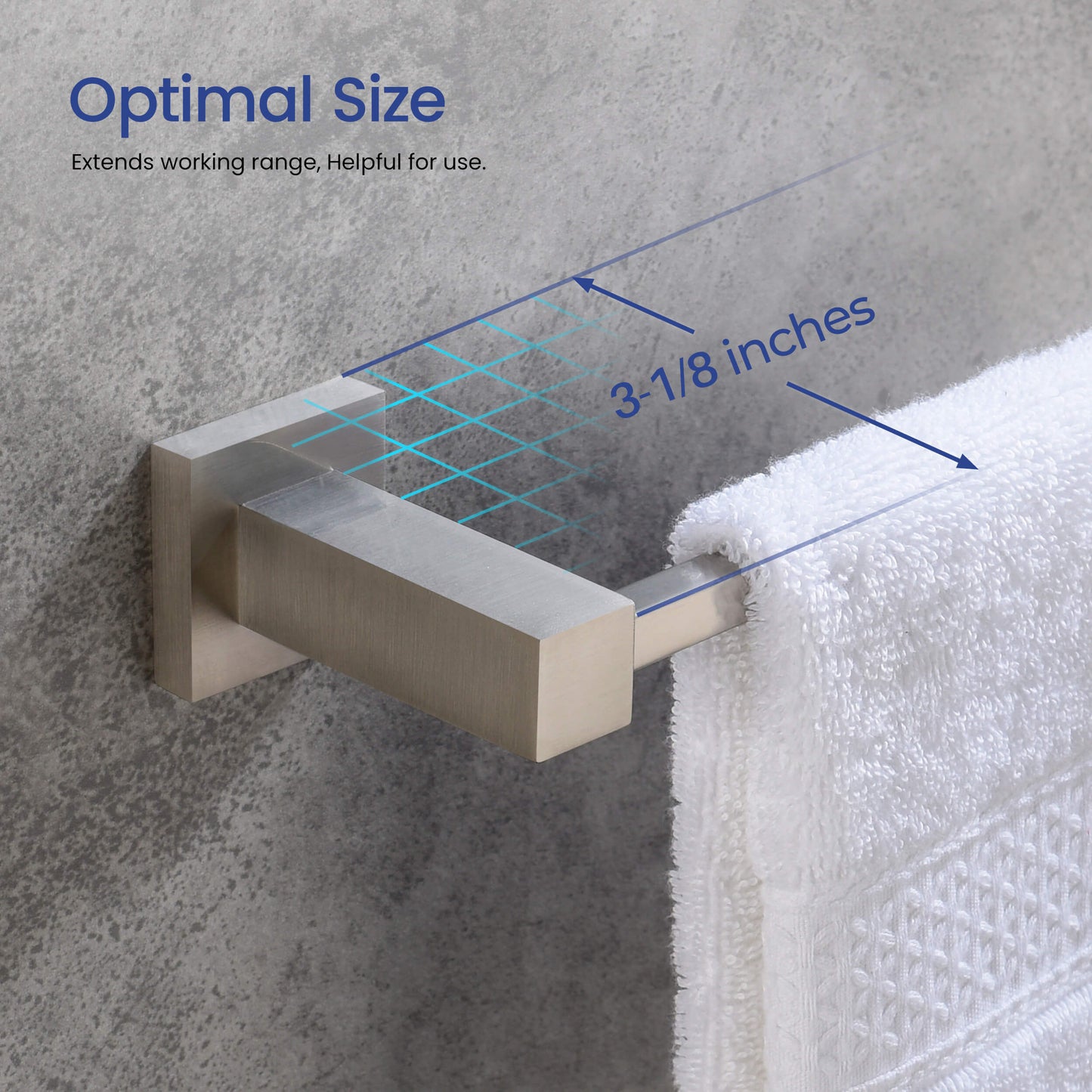Quadra 5-Piece Bathroom Hardware Set 3