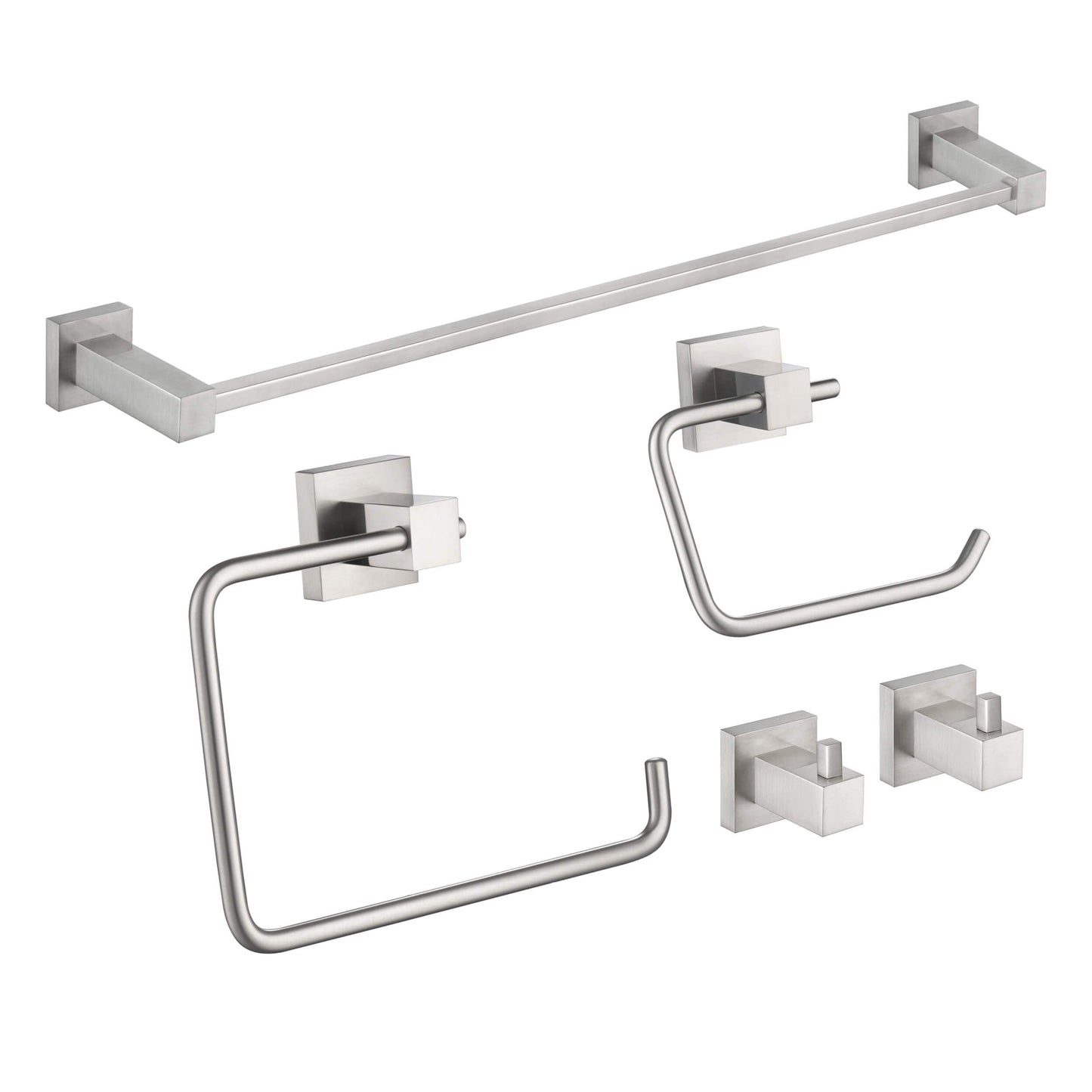 Quadra 5-Piece Bathroom Hardware Set 3