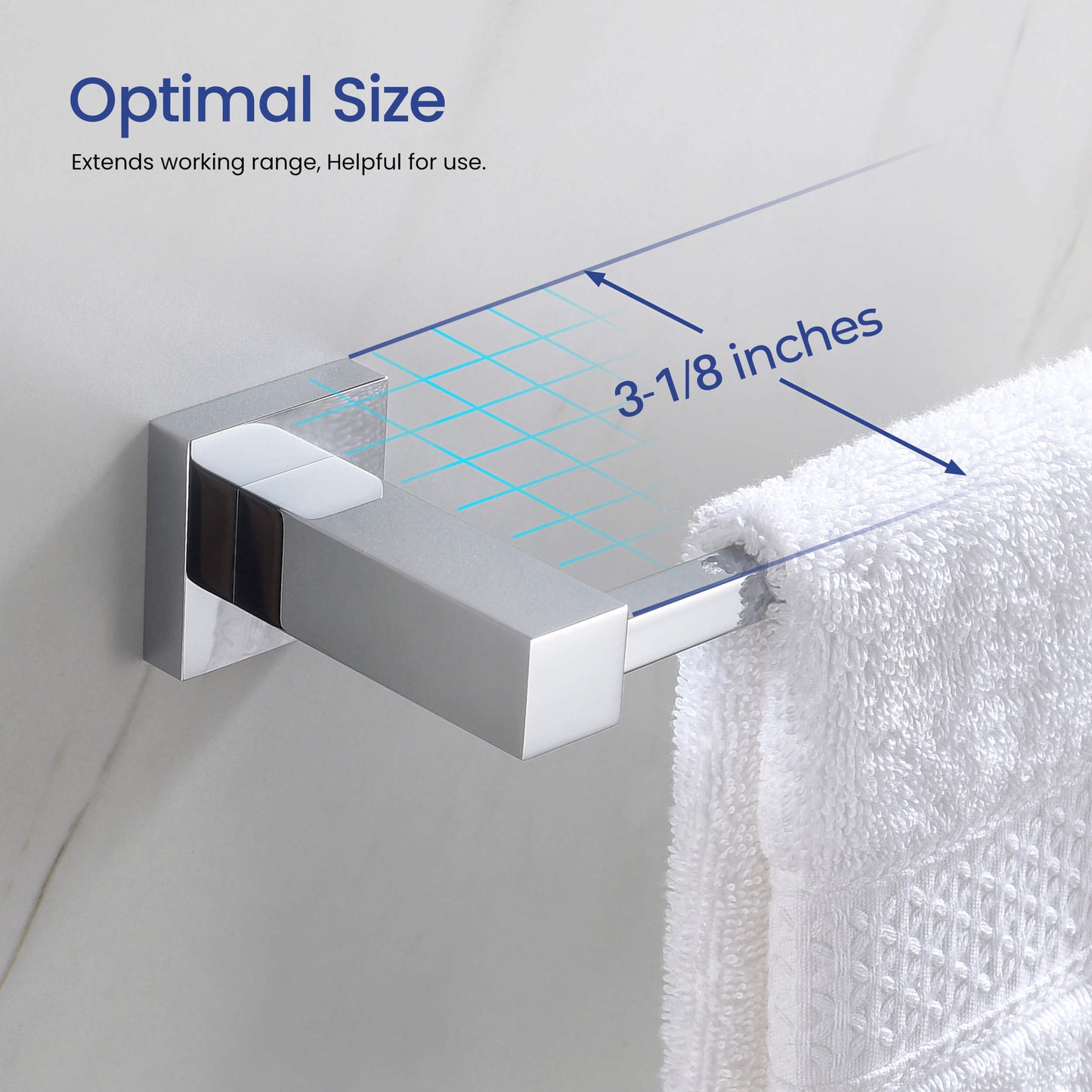 Quadra 5-Piece Bathroom Hardware Set 3