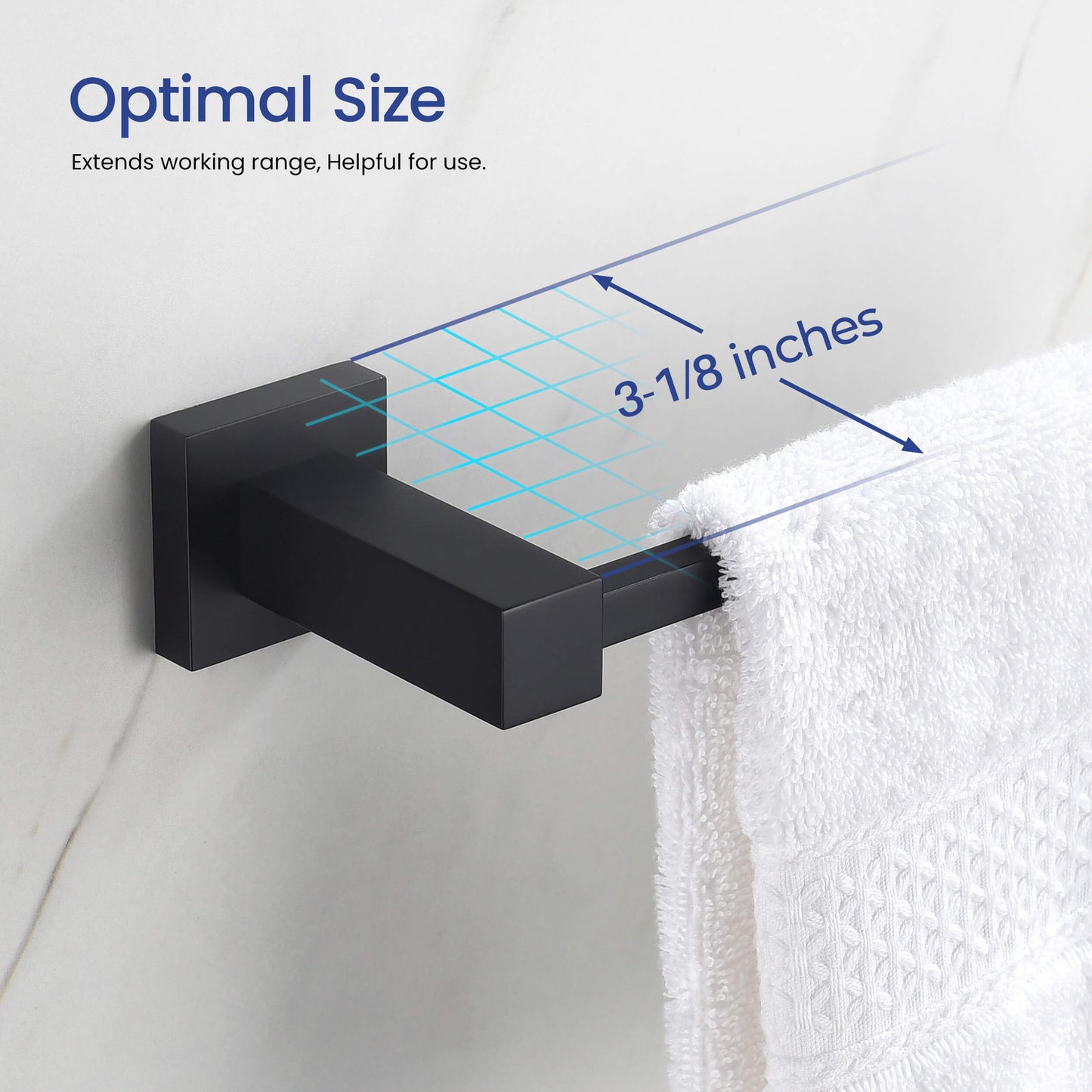 Quadra 5-Piece Bathroom Hardware Set 3