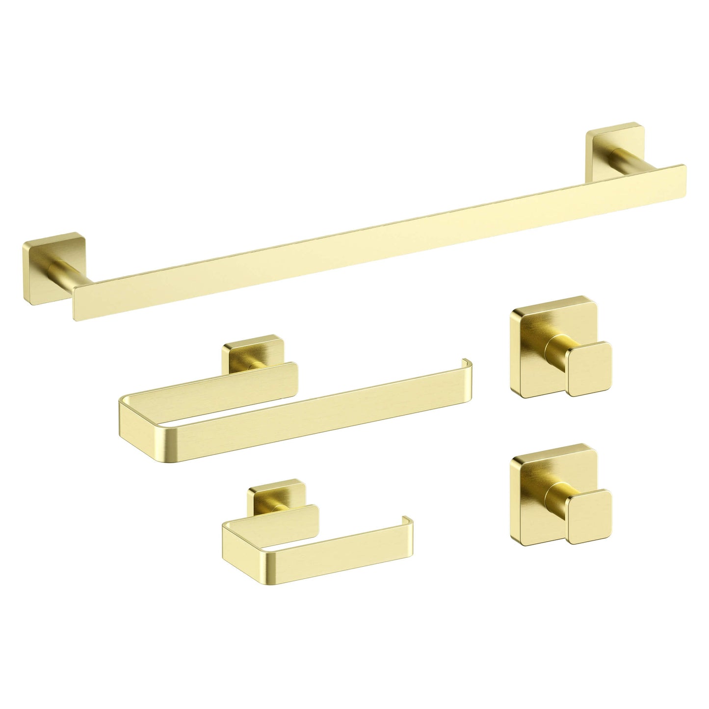 Fusion 5 Piece Bathroom Hardware Set 2
