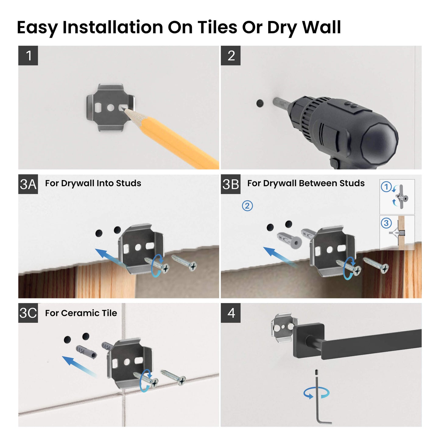 Fusion 5 Piece Bathroom Hardware Set 2