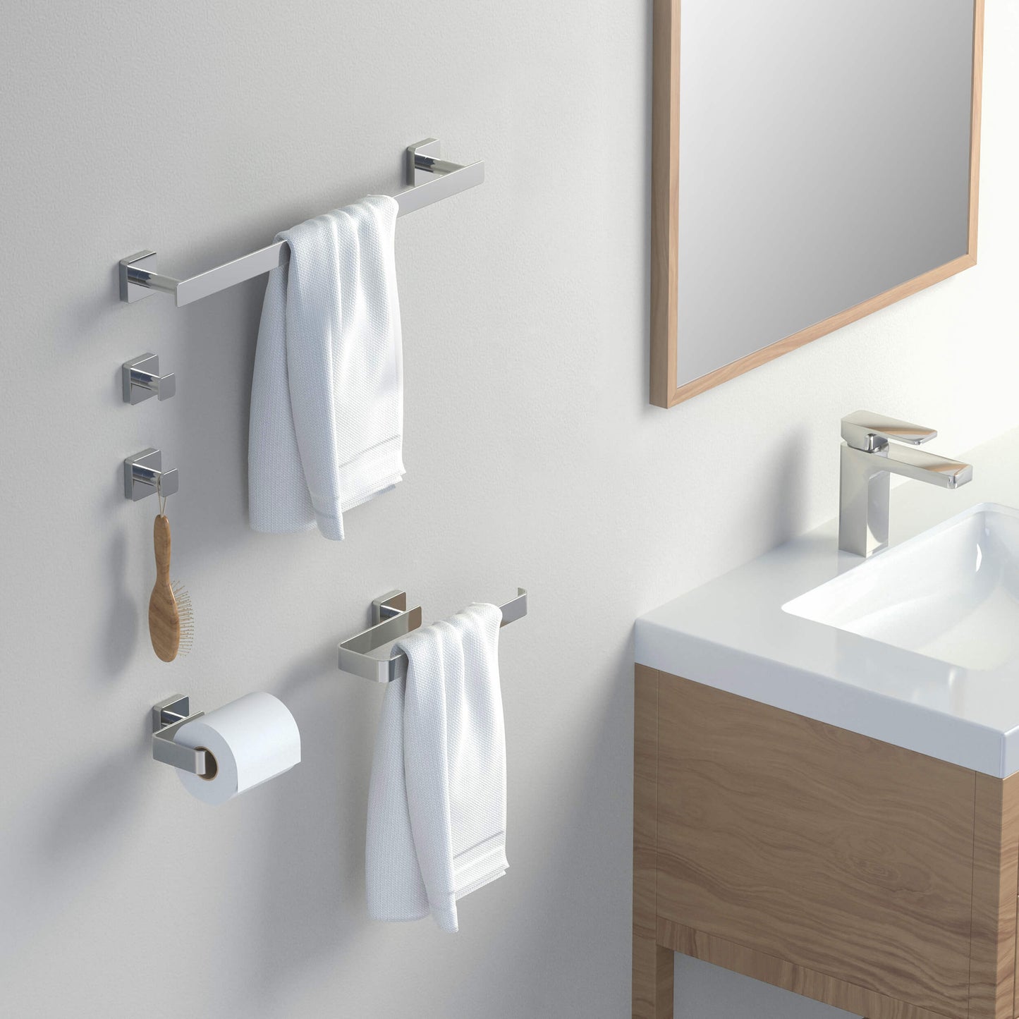 Fusion 5 Piece Bathroom Hardware Set 2