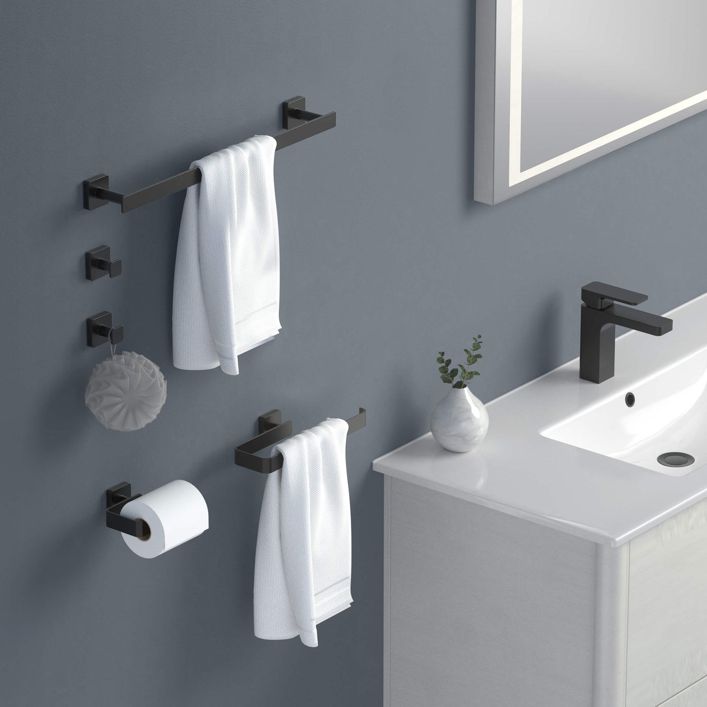 Fusion 5 Piece Bathroom Hardware Set 2