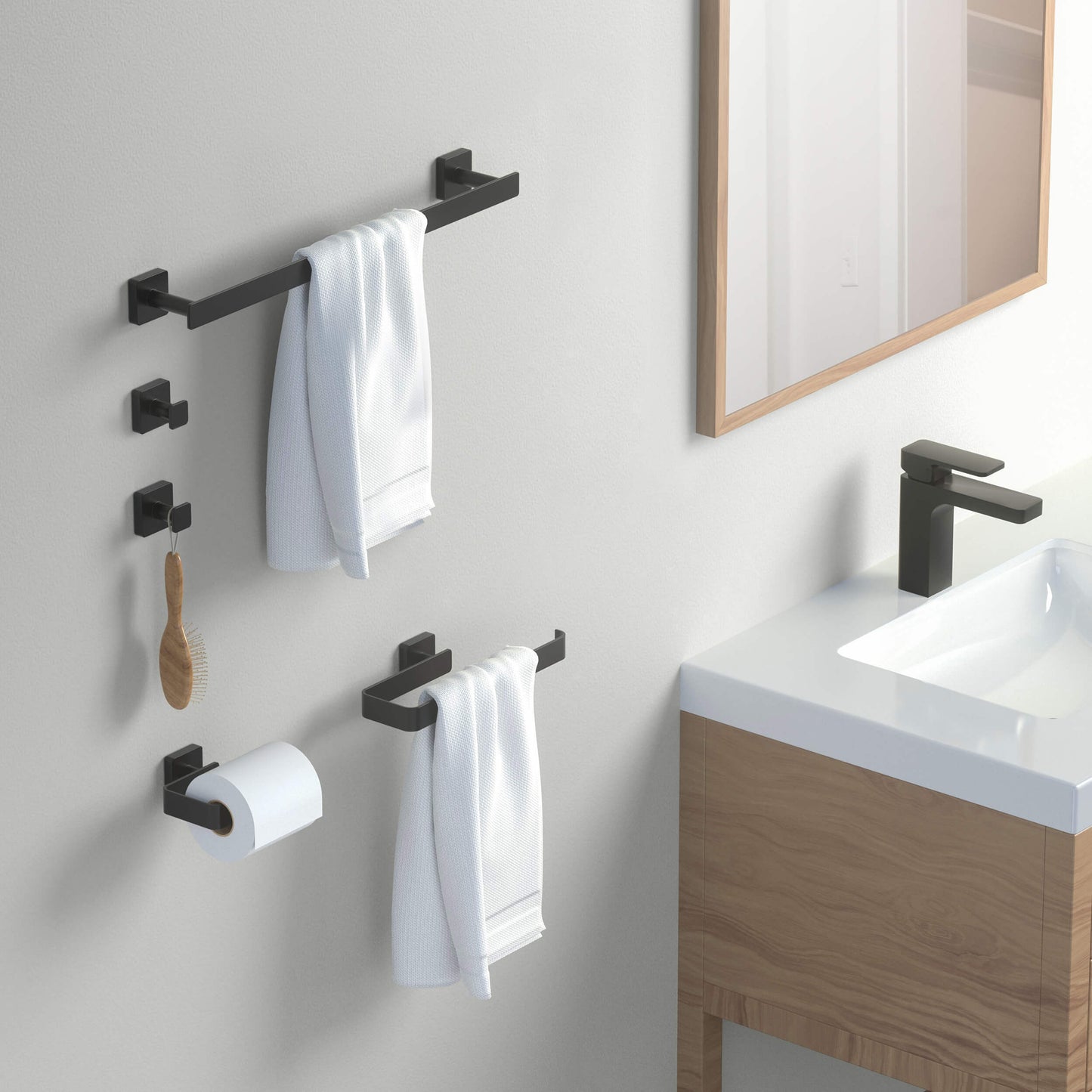 Fusion 5 Piece Bathroom Hardware Set 2