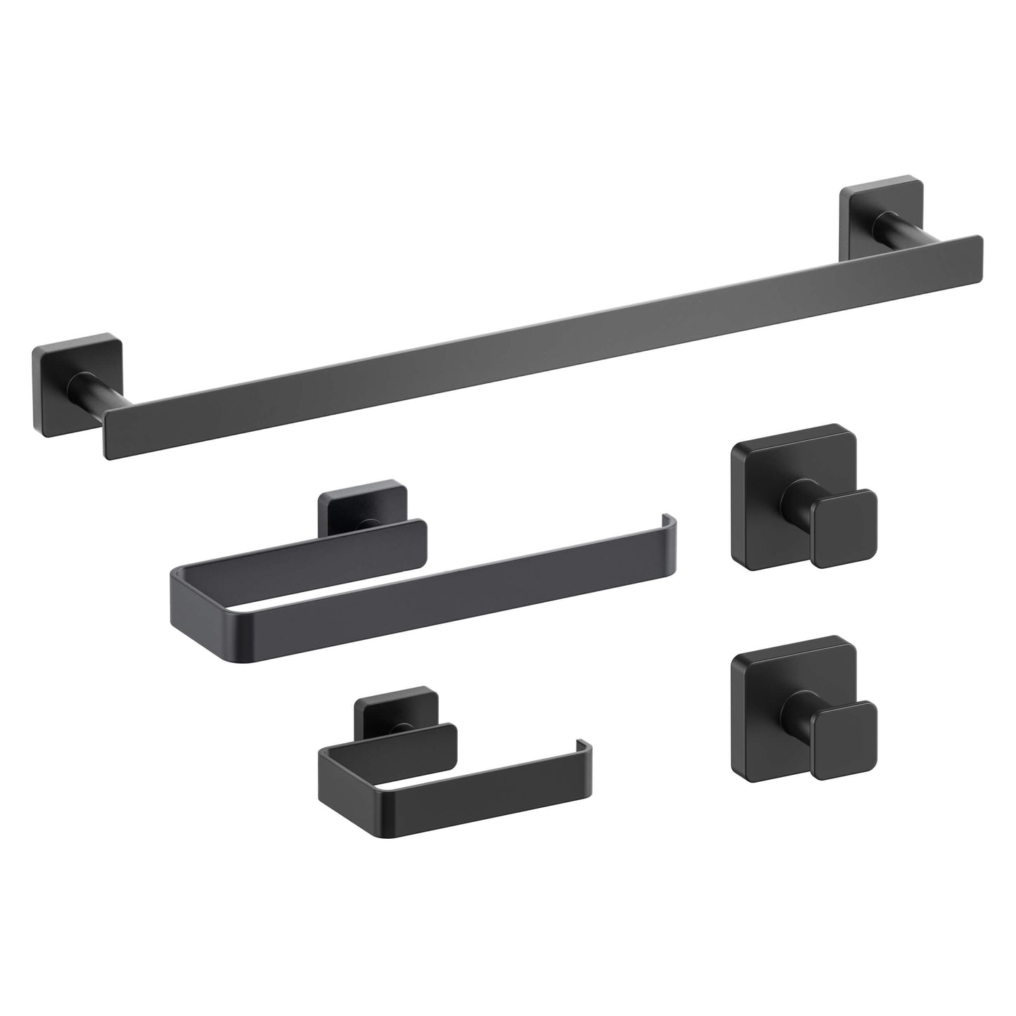 Fusion 5 Piece Bathroom Hardware Set 2
