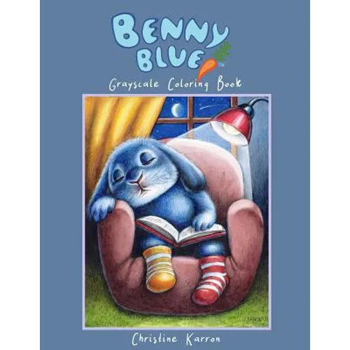 Benny Blue Grayscale Coloring Book