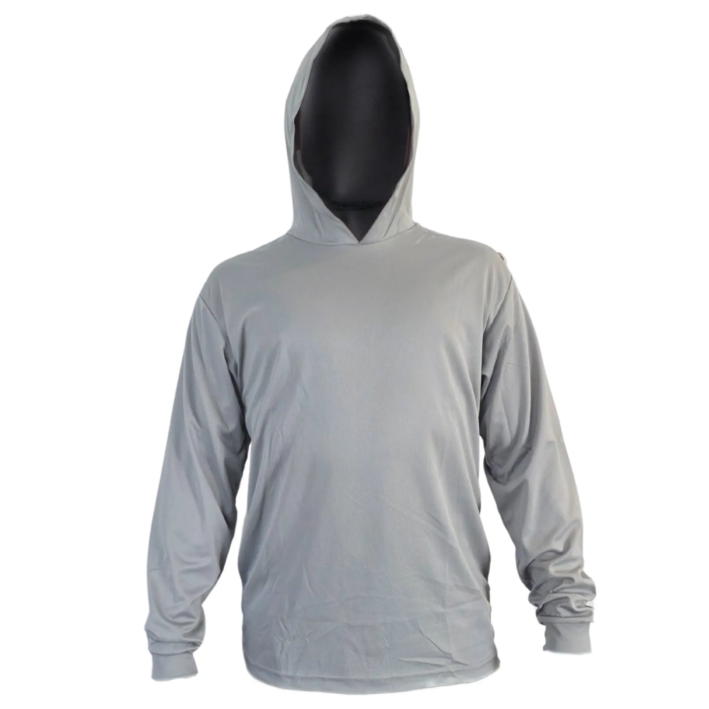 Hooded Long Sleeve Hi Vis Shirt – Lightweight Mesh Polyester