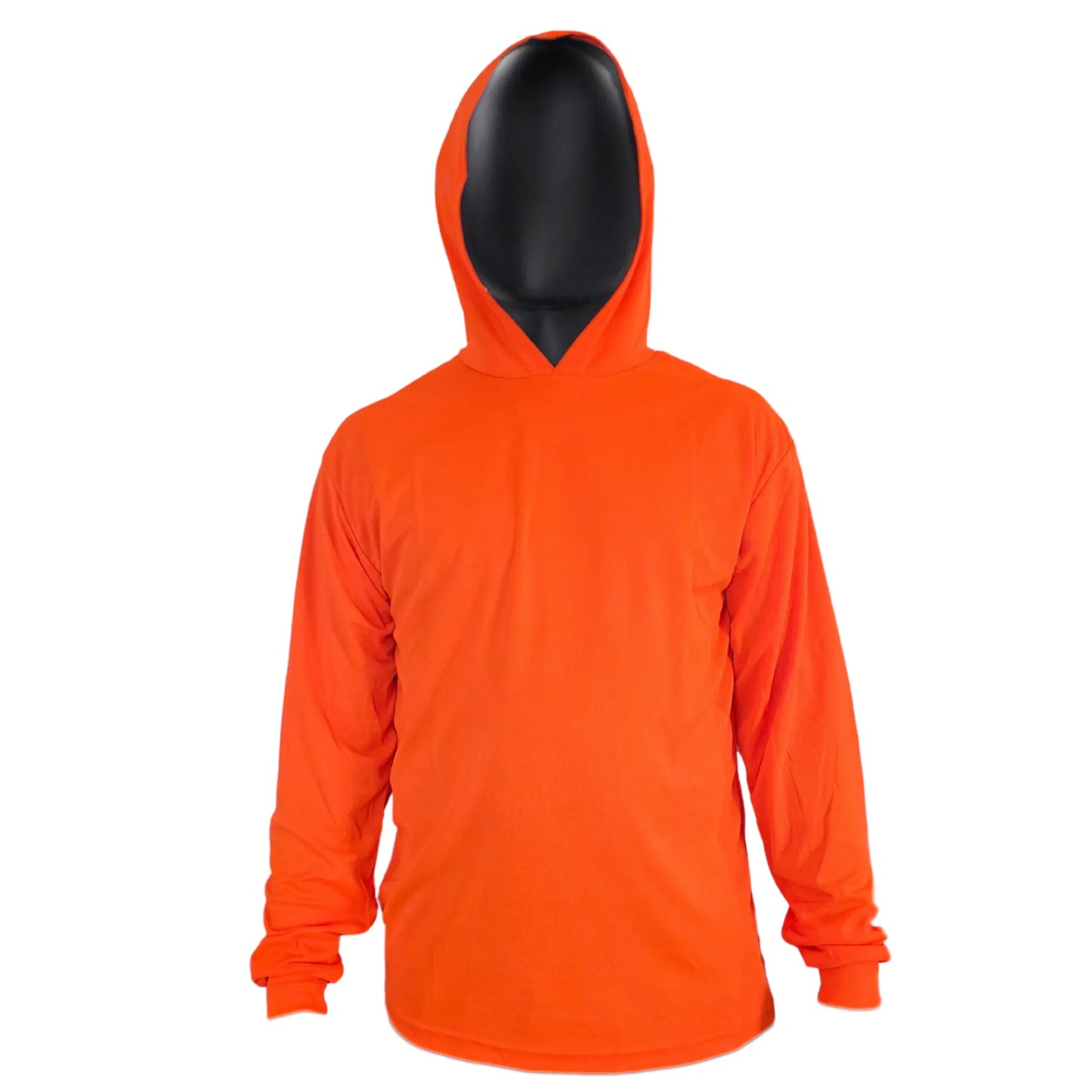Hooded Long Sleeve Hi Vis Shirt – Lightweight Mesh Polyester