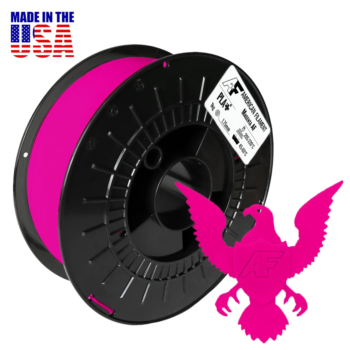 Magenta AF 1.75mm PLA+ Filament for Color Lithophanes