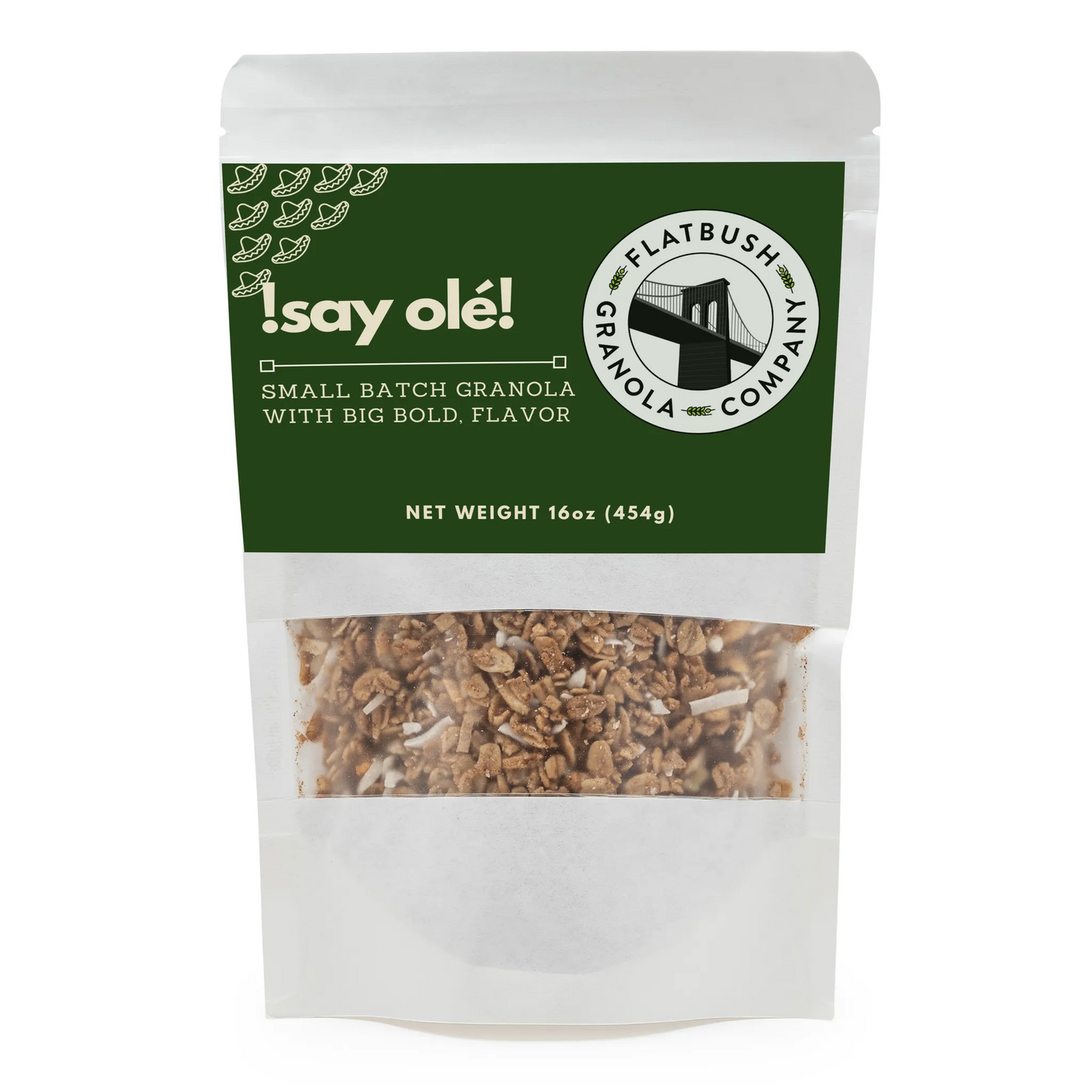 Say Olé: Crunchy Gluten-free Granola Mix with Bananas, Peanuts and Coconut (pouch)