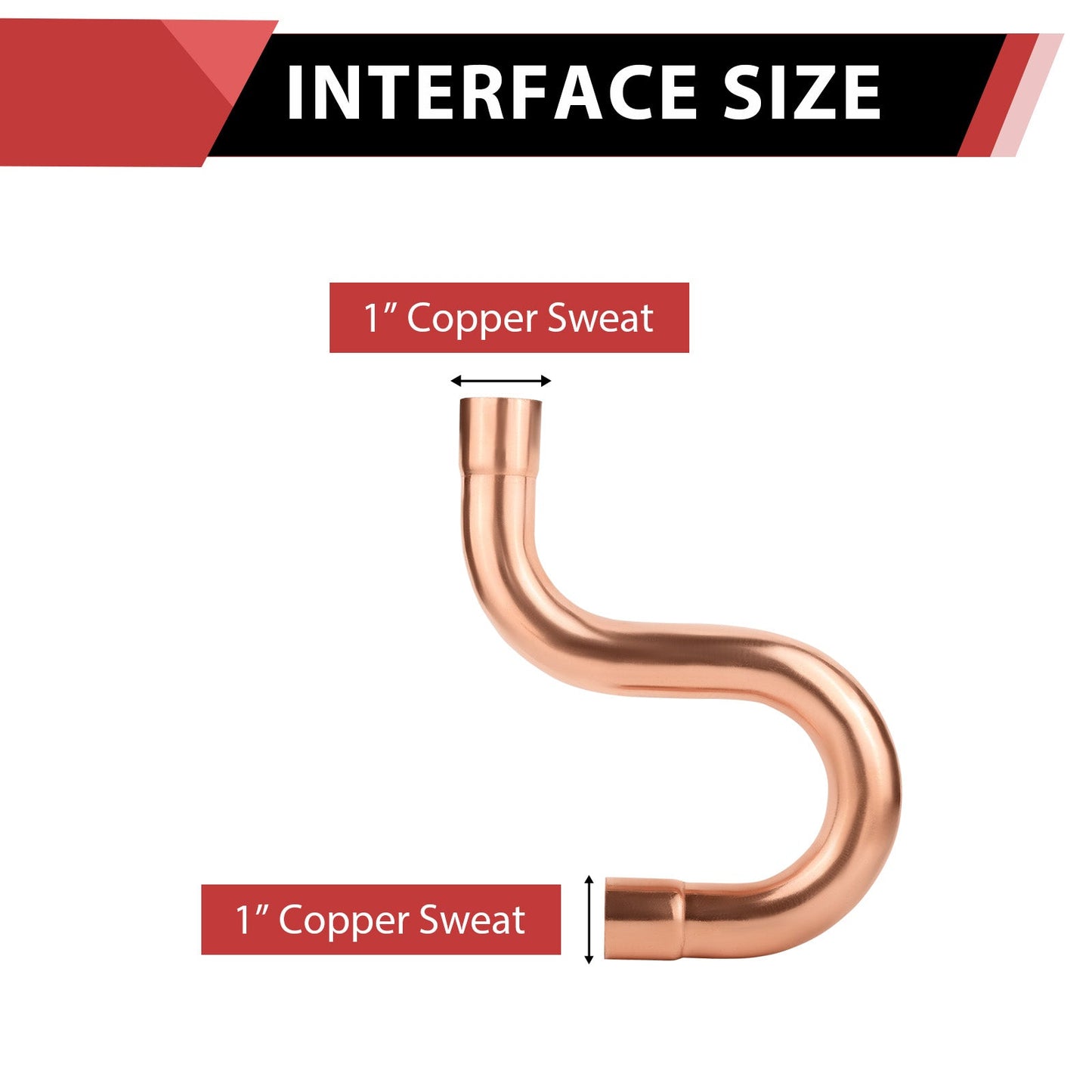 1" Copper Suction Line P-Trap
