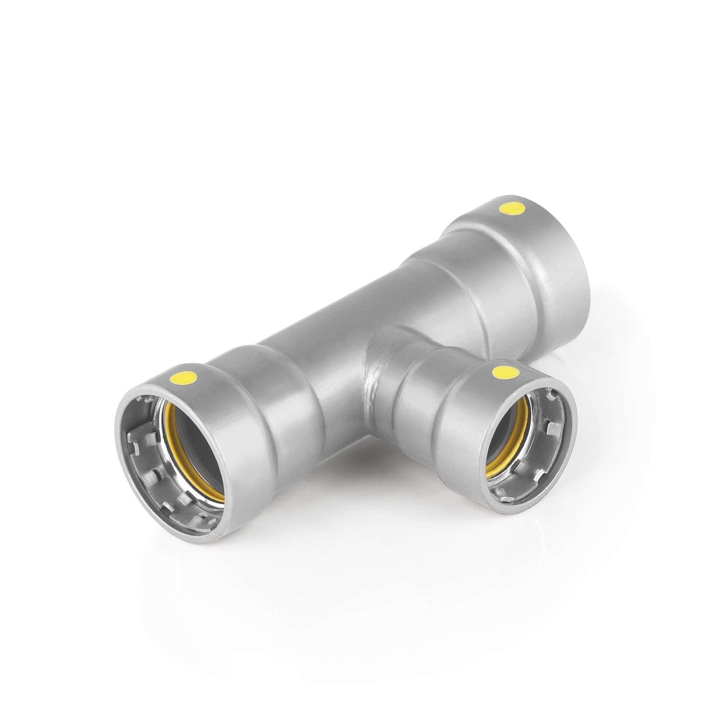 1-1/2" x 1-1/2" x 1" Carbon Press Tee