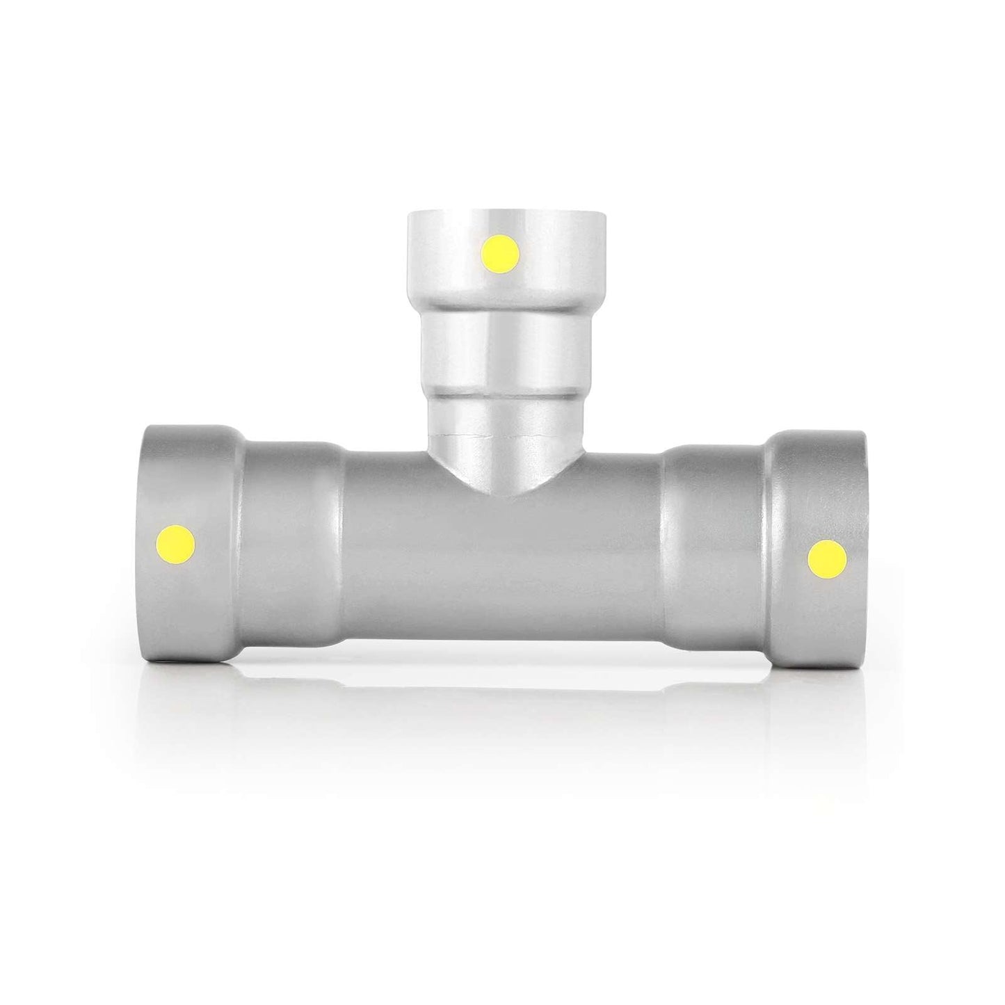 1-1/2" x 1-1/2" x 1-1/4" Carbon Press Tee