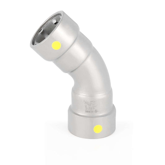 1" Carbon Press 45° Elbow