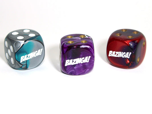 Bazinga d6 16mm Pipped (Dice colors are at random) | sold per piece
