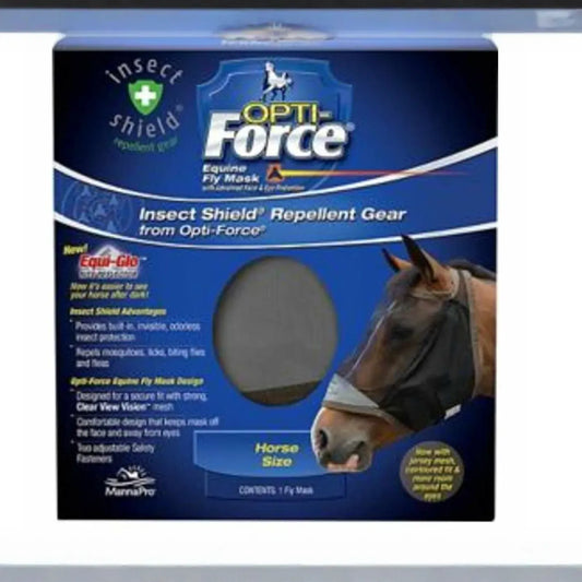 Opti-Force Equine Fly Mask-LARGE