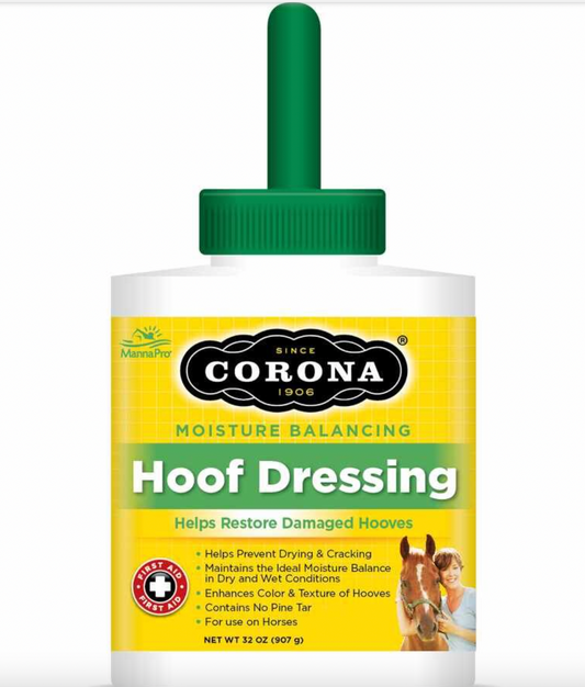 Corona: Hoof Dressing W/Brush 32Oz