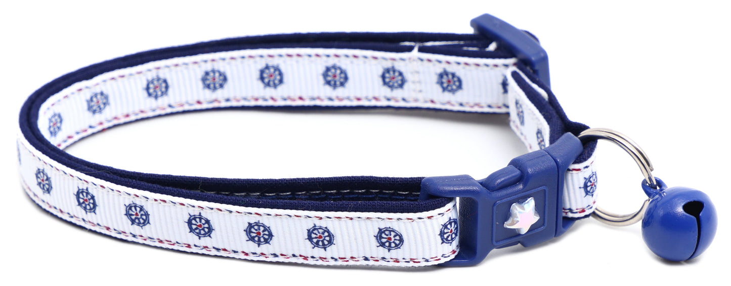 Ships Wheels Breakaway Cat Collar