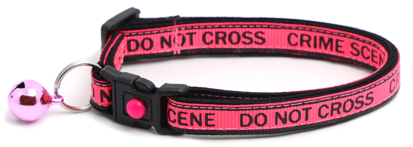 Crime Scene Do Not Cross Breakaway Cat Collar